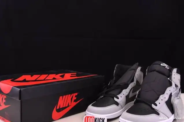Cheap High Light Jordan Black White Air 555088-035 Grey 1 Retro Smoke 0413